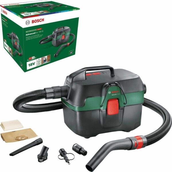 Bosch Home and Garden AdvancedVac 18V-8 Car Edition 06033E1001 Nat- en droogzuiger met accu 8 l