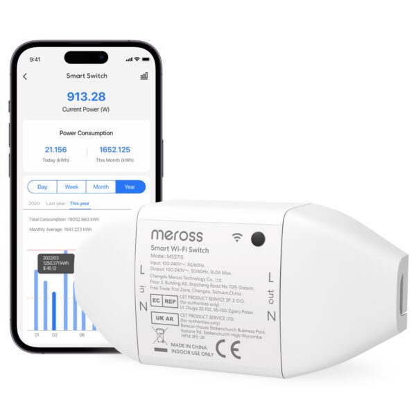 Slimme Wi-Fi Schakelaar 1 Pack Matter-versie