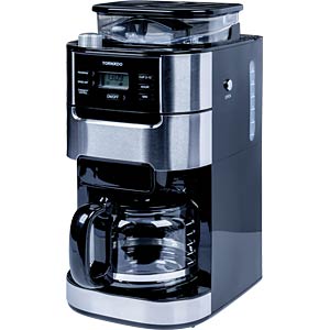 Tornado TCM-1025A-GS – Grind & Brew Koffiemachine met Conische Molen en 12-kops Capaciteit