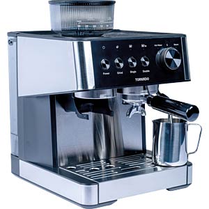 Tornado TCM-5431-GS – 20 Bar Home Barista Portafilter Koffiemachine met Conische Molen