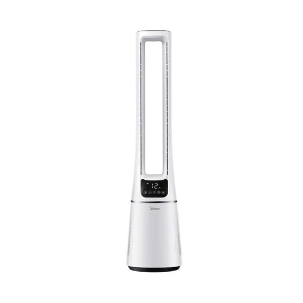 Midea AMS150-PBW – Bladloze Torenventilator met HEPA Luchtreiniger, Wi-Fi & Afstandsbediening