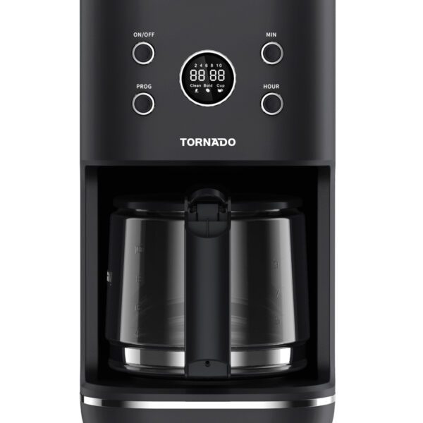 Tornado TCM-9459-GS Digitale Retro Koffiemachine – 1000W, 1,5L watertank, LED-indicator