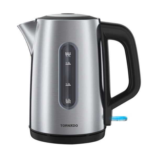 Tornado TKE-01411-GS – 1.7L RVS Waterkoker met Automatische Uitschakeling