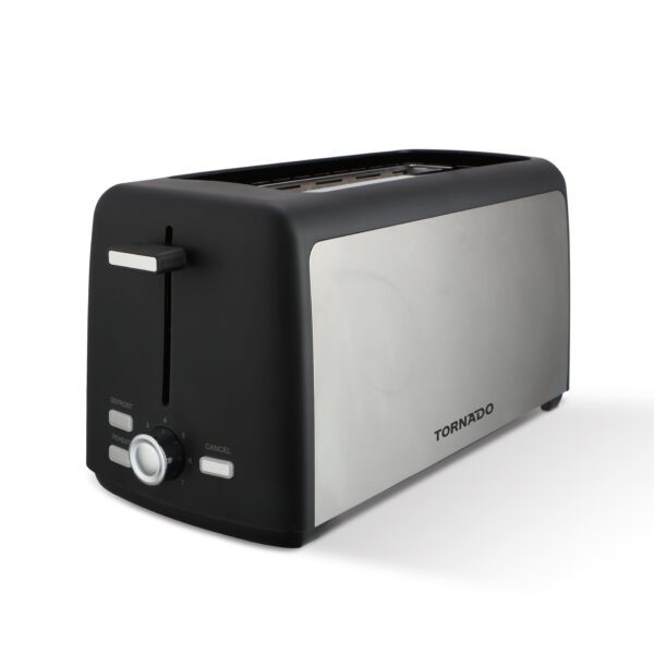 Tornado TTA-7402-GS Long-Slot Toaster – 1400W, RVS Design, 7 Bruiningsniveaus
